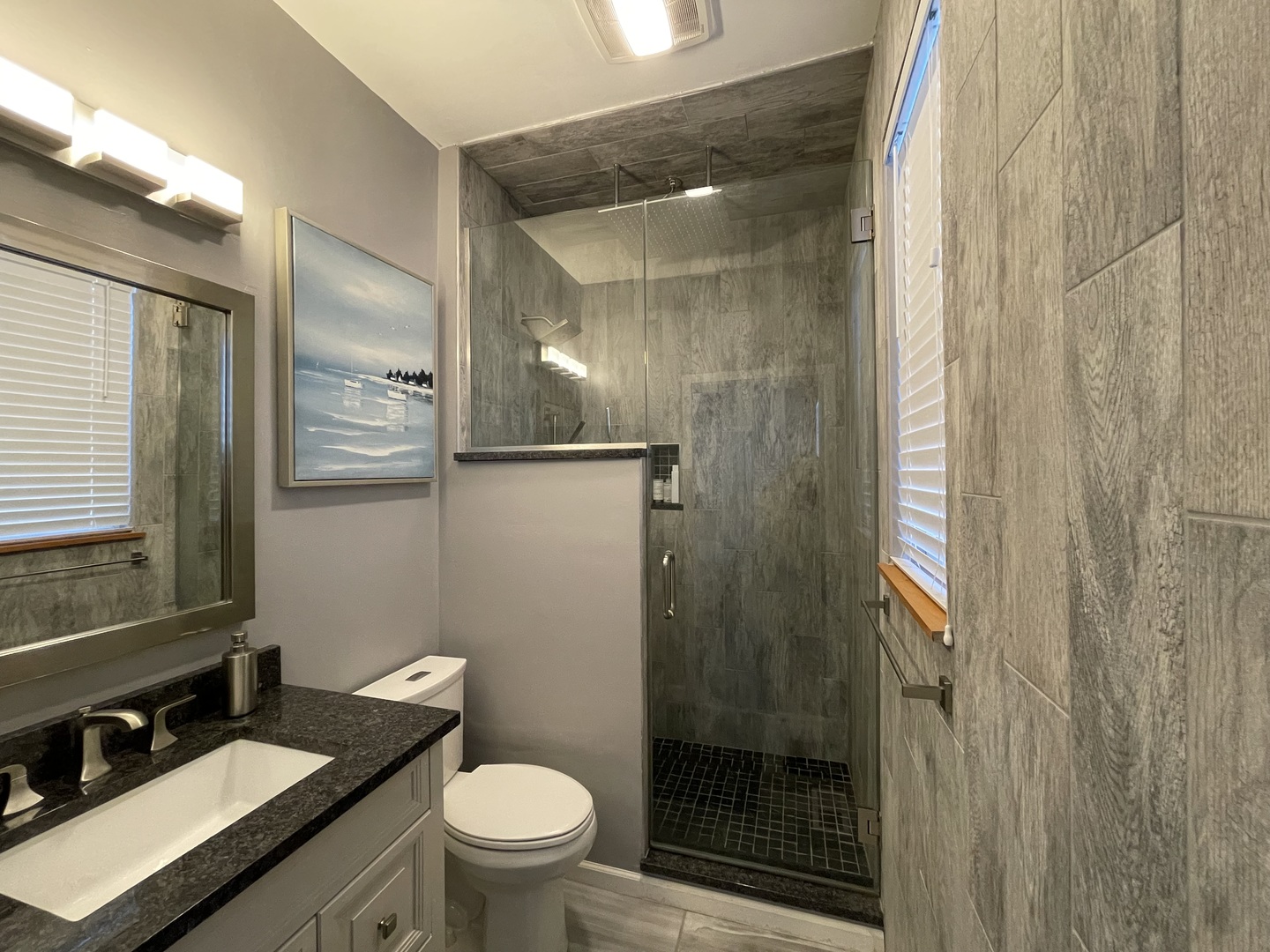 1687 Kautz Road Aurora, IL 60504 - Photo 15 of 23 a bathroom with a granite countertop sink toilet and shower