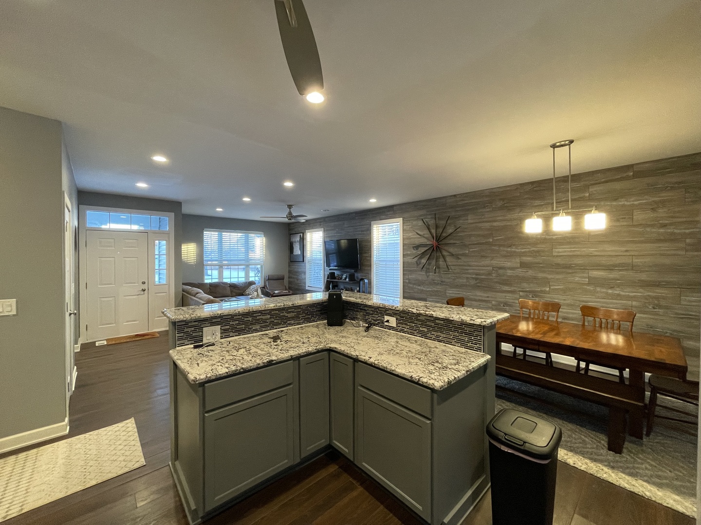 1687 Kautz Road Aurora, IL 60504 - Photo 9 of 23 a kitchen with a stove and a wooden cabinets