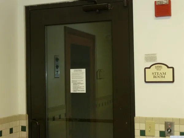 a view of a hallway with a elevator