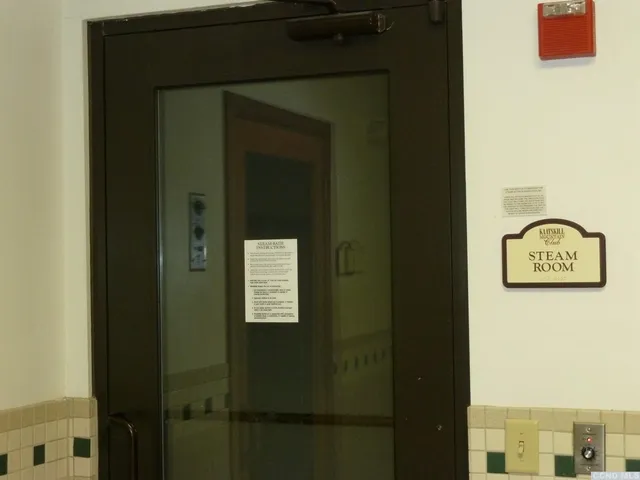 a view of a hallway with a elevator