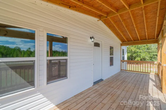 a view of a house with a deck