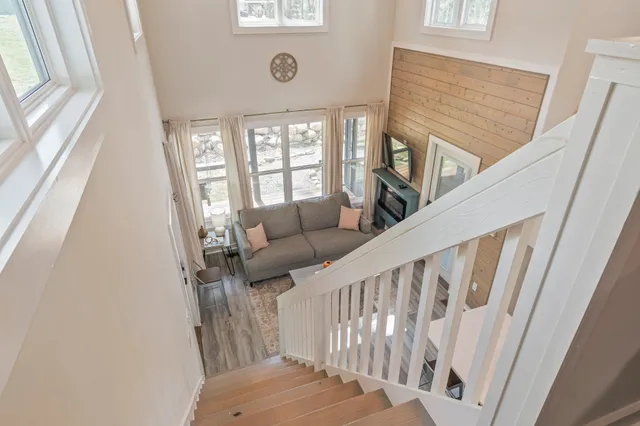 a room with furniture and windows