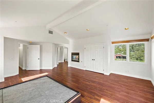 a view of balcony with furniture