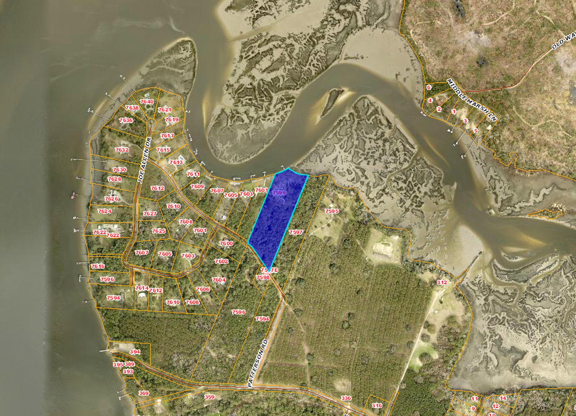 7599 Patterson Road Beaufort, SC 29906 - Photo 21 of 56 Tax Map