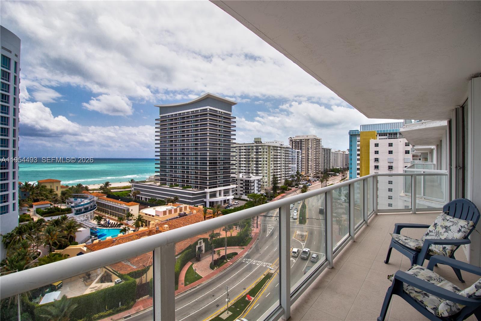 5900 Collins Avenue, Unit 1207 Miami Beach, FL 33140 - Photo 9 of 25 a view of balcony with city view