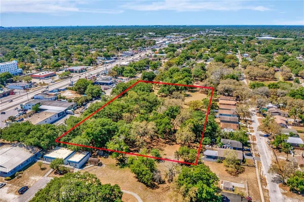 an aerial view of multiple house