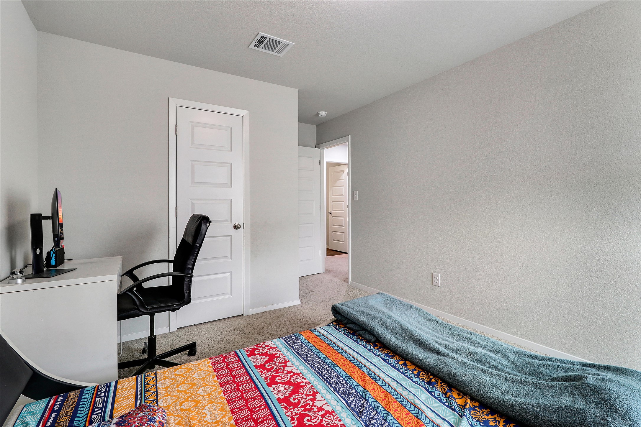 33 Bent Trl Lane Georgetown, TX 78628 - Photo 25 of 40 a view of a workspace with furniture and a window