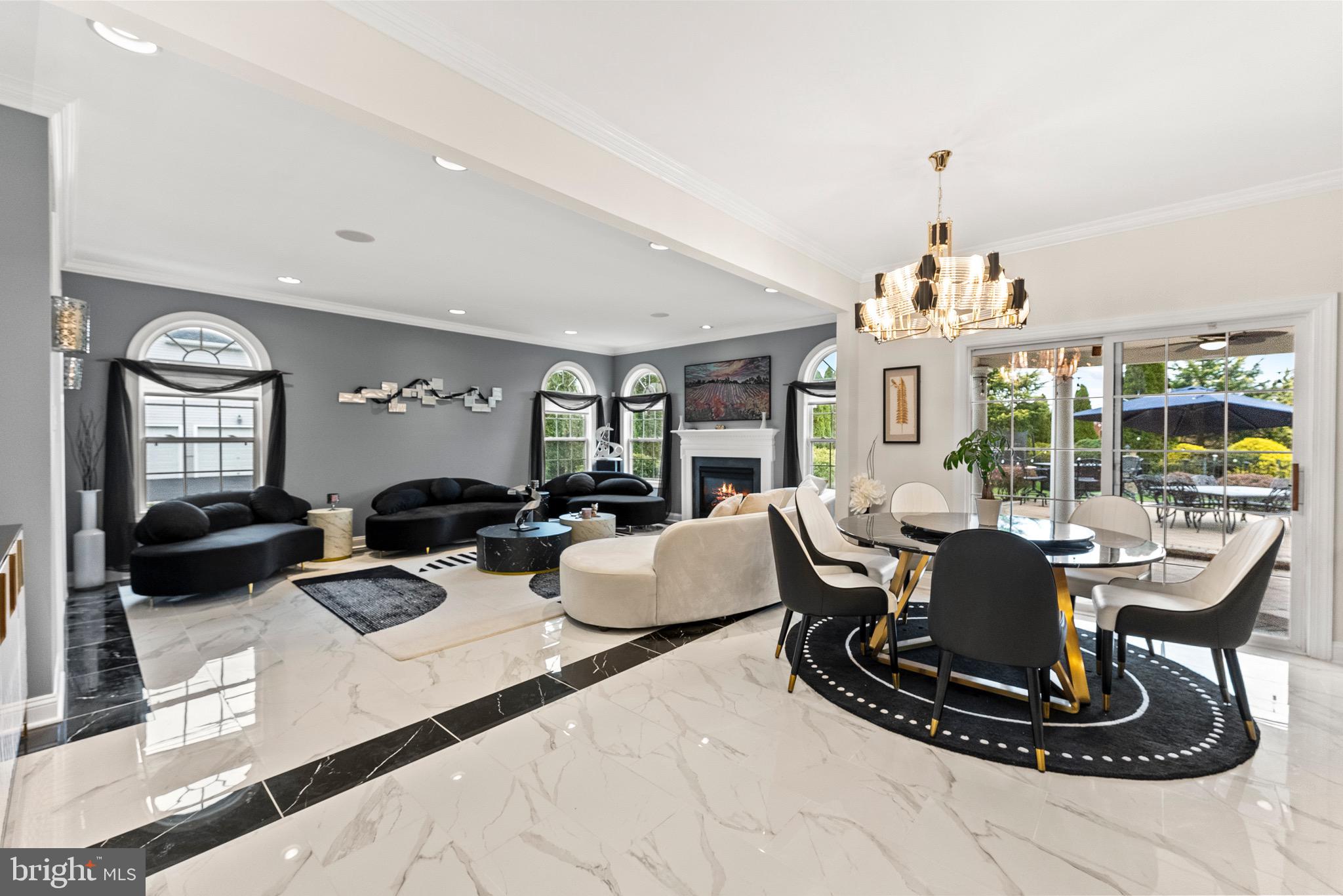 8 Sherwood Lane Columbus, NJ 08022 - Photo 20 of 85 a living room with furniture and a floor to ceiling window