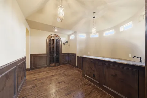 a view of a hallway with entryway