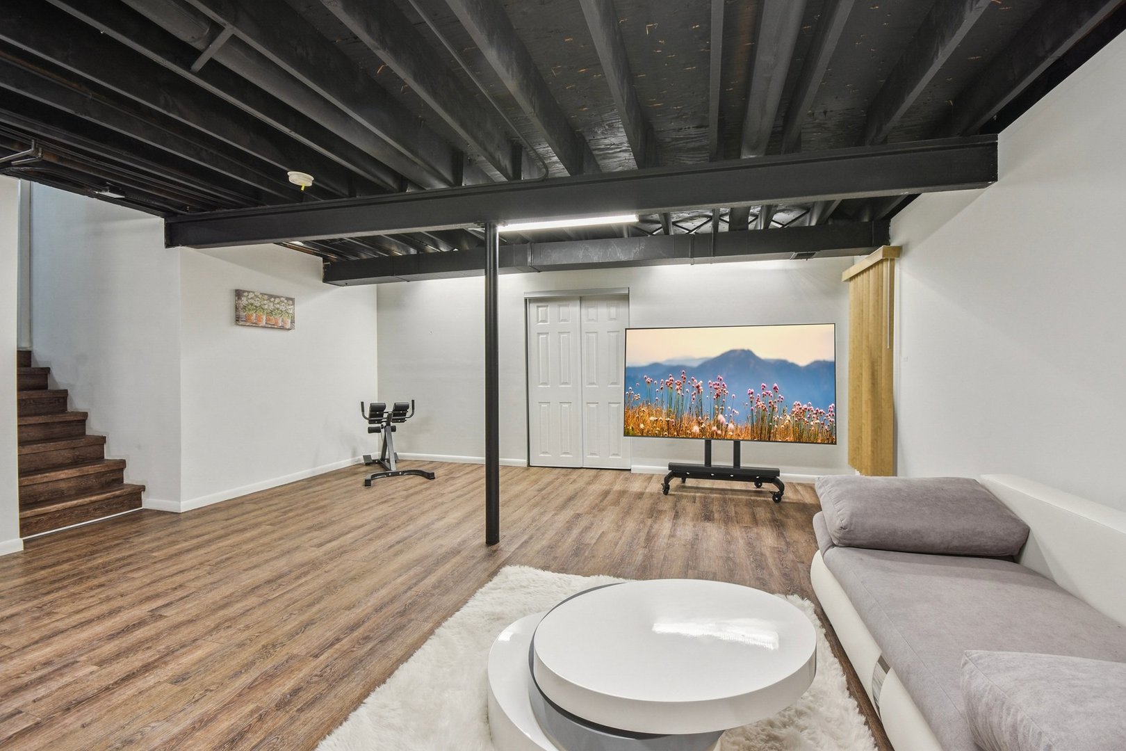 1860 Burr Ridge Drive Hoffman Estates, IL 60192 - Photo 25 of 34 a living room with furniture and a wooden floor
