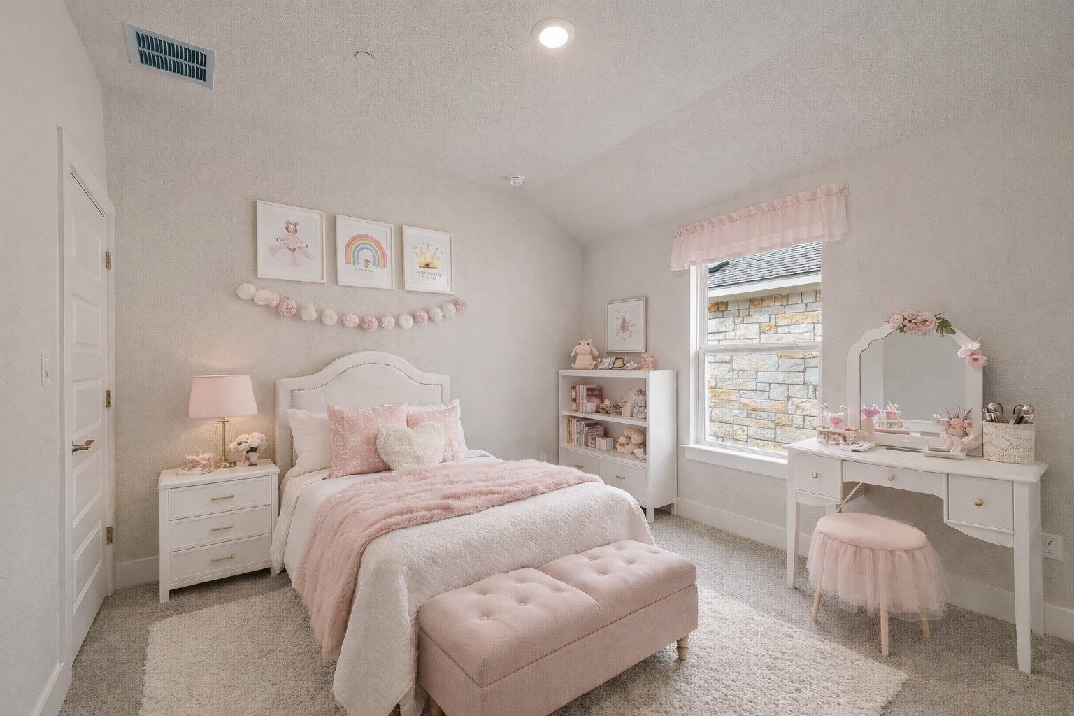 17306 Hattie Trace Austin, TX 78738 - Photo 17 of 37 a bedroom with a bed and a desk