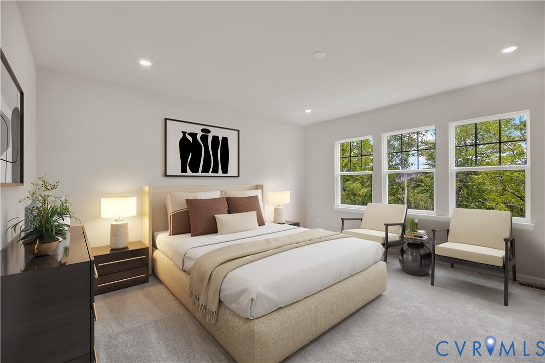 6454 Fennec Run Moseley, VA 23120 - Photo 10 of 23 a bedroom with a large bed and a couch