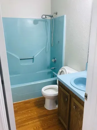 a bathroom with a sink and a toilet