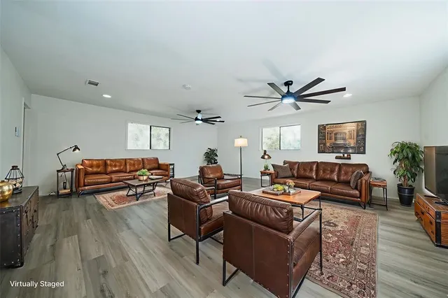 a view of a kitchen from the hallway