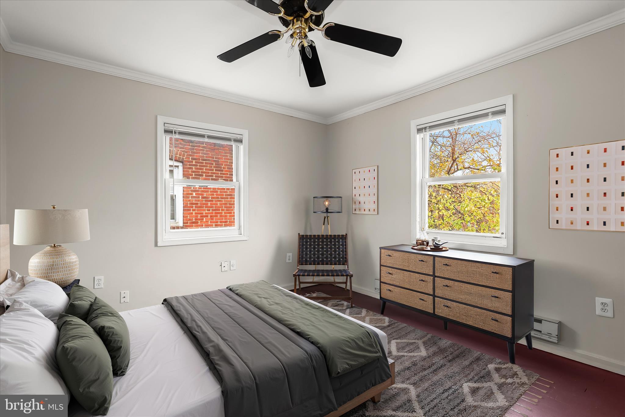 3511 6th Street Baltimore, MD 21225 - Photo 5 of 31 Upper Unit Bedroom Staged Using Virtual Tools