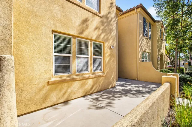 a view of wooden door