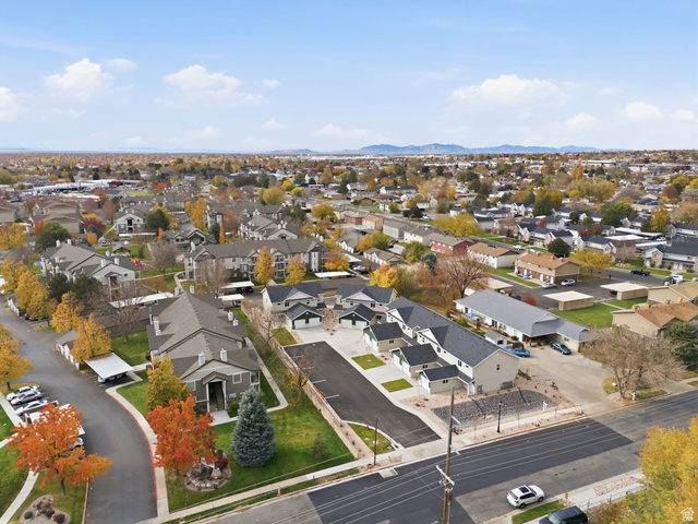 1615 North Angel Street, Unit E Layton, UT 84041 - Photo 38 of 42 Aerial view of property's location with a mountainous background