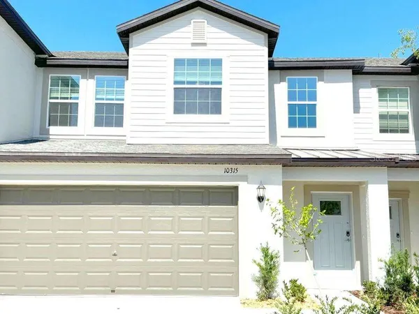 a front view of a house