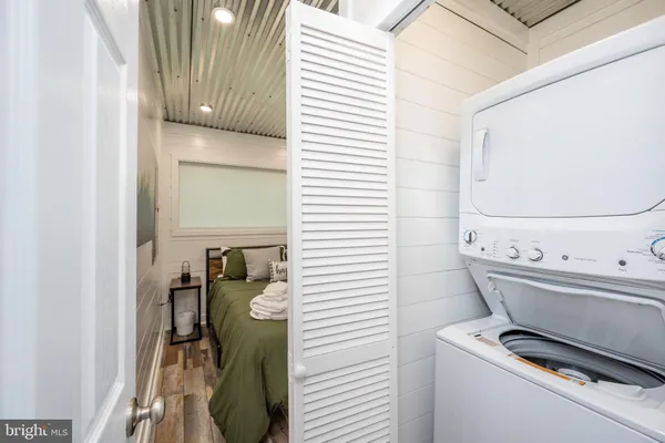 a room with storage and utility