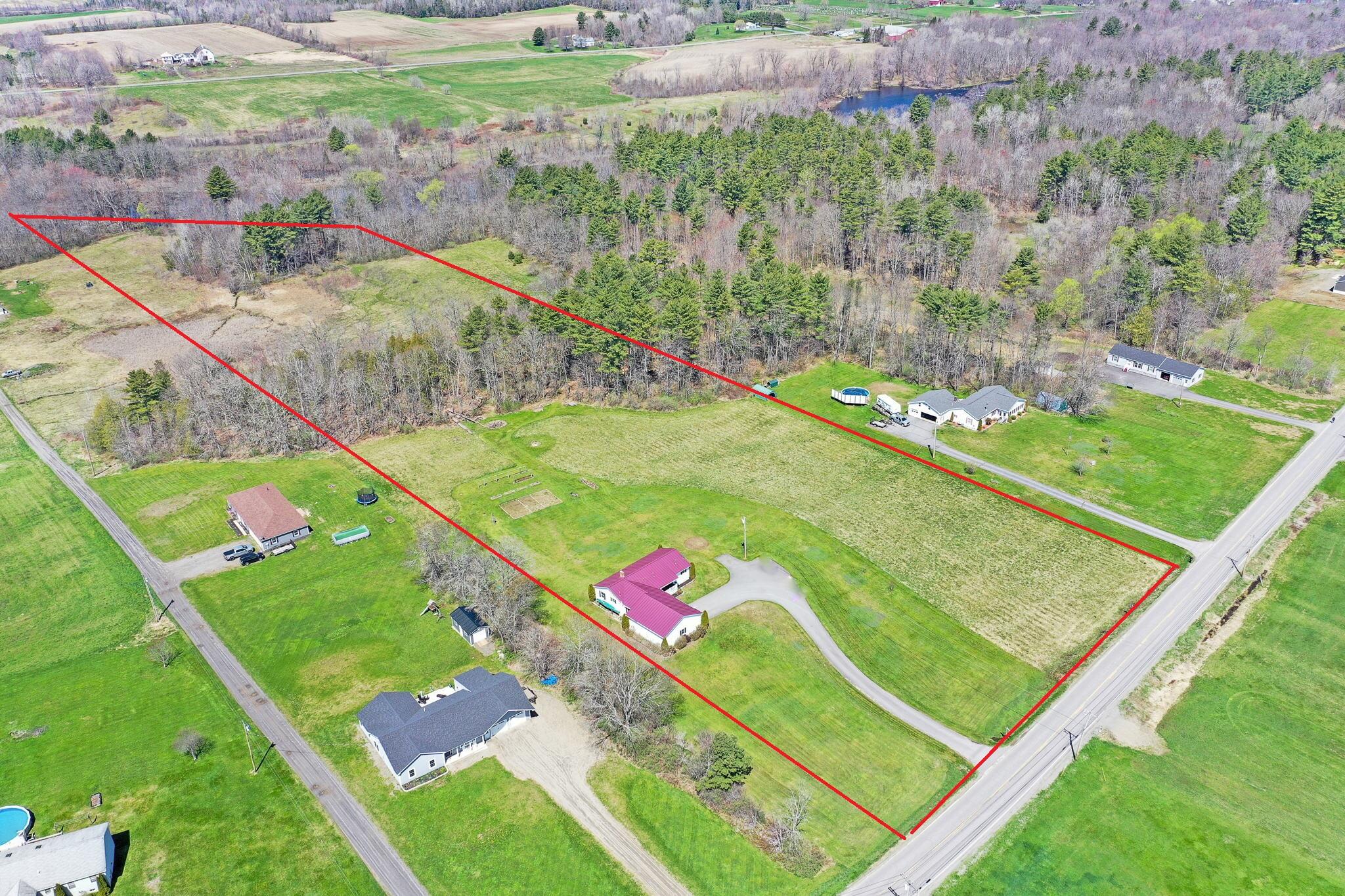 227 Pleasant Street Clinton, ME 04927 - Photo 6 of 52 aerial with lines