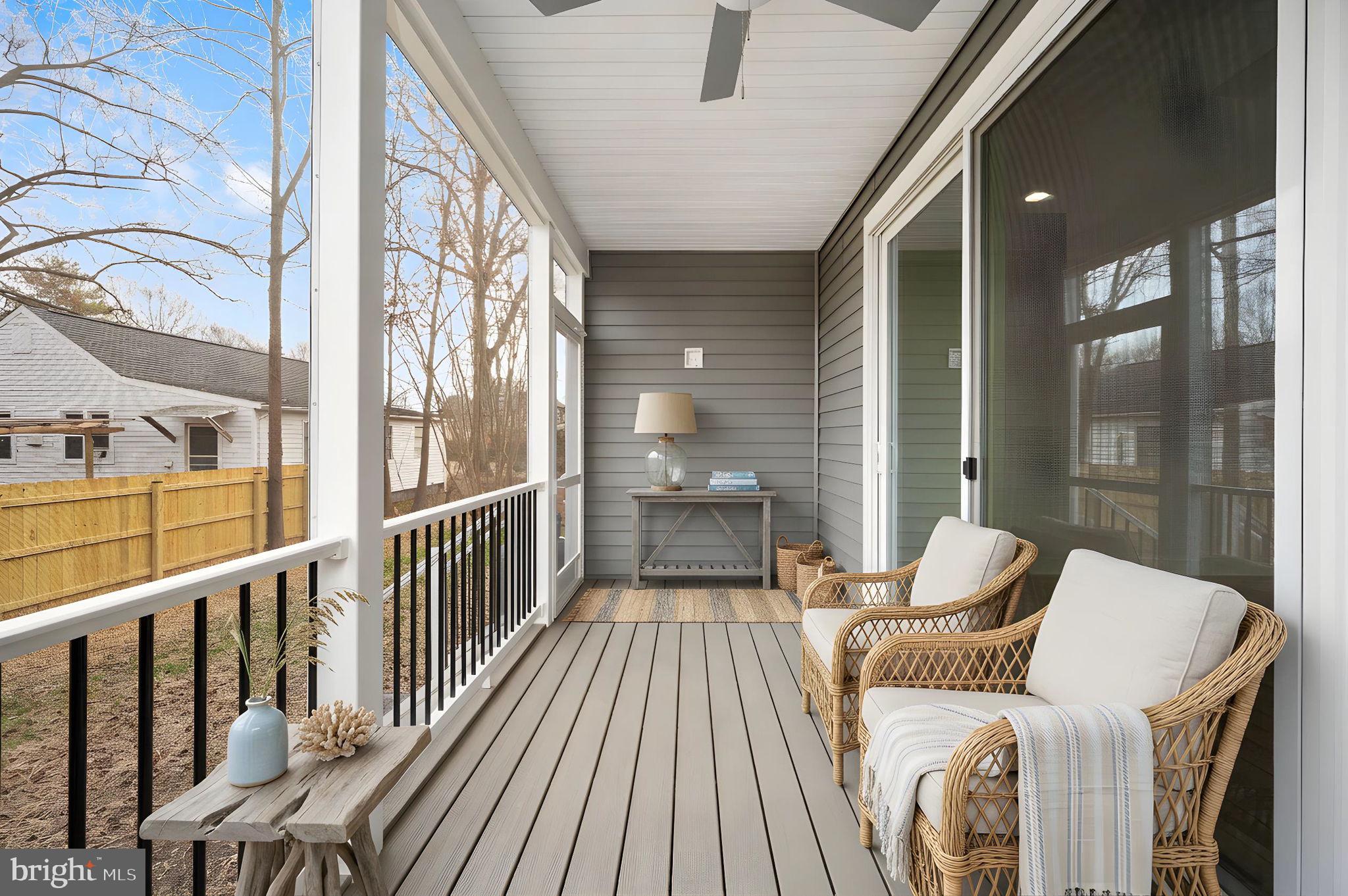 709 Garfield Avenue Colonial Beach, VA 22443 - Photo 60 of 66 Back Screened Porch Virtual Staging
