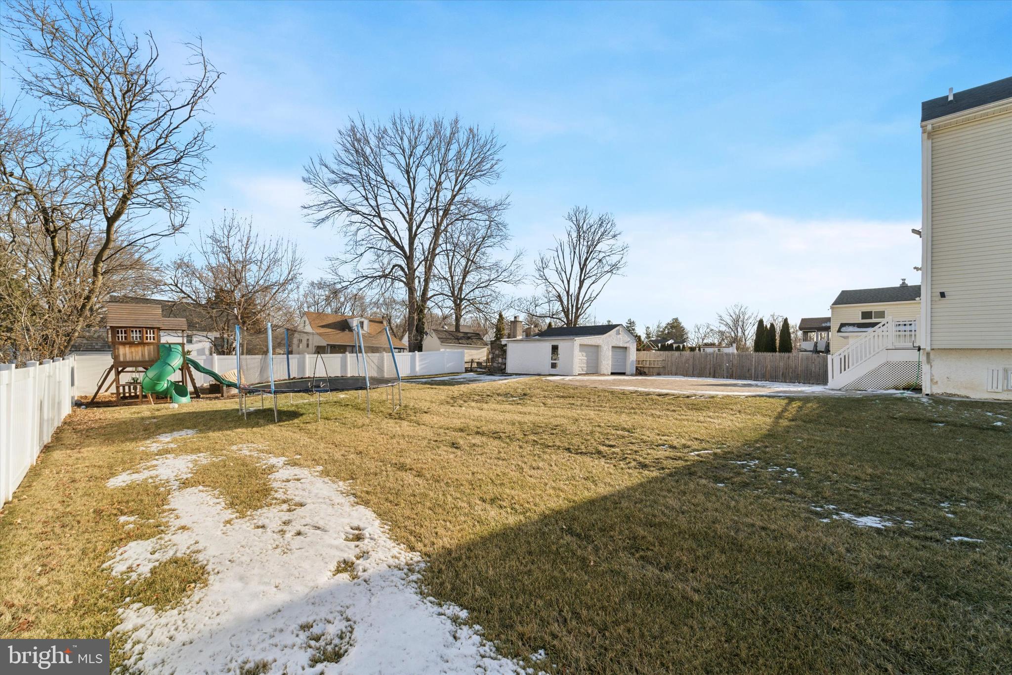 341 Date Street Warminster, PA 18974 - Photo 33 of 33 a view of yard with swimming pool and trees