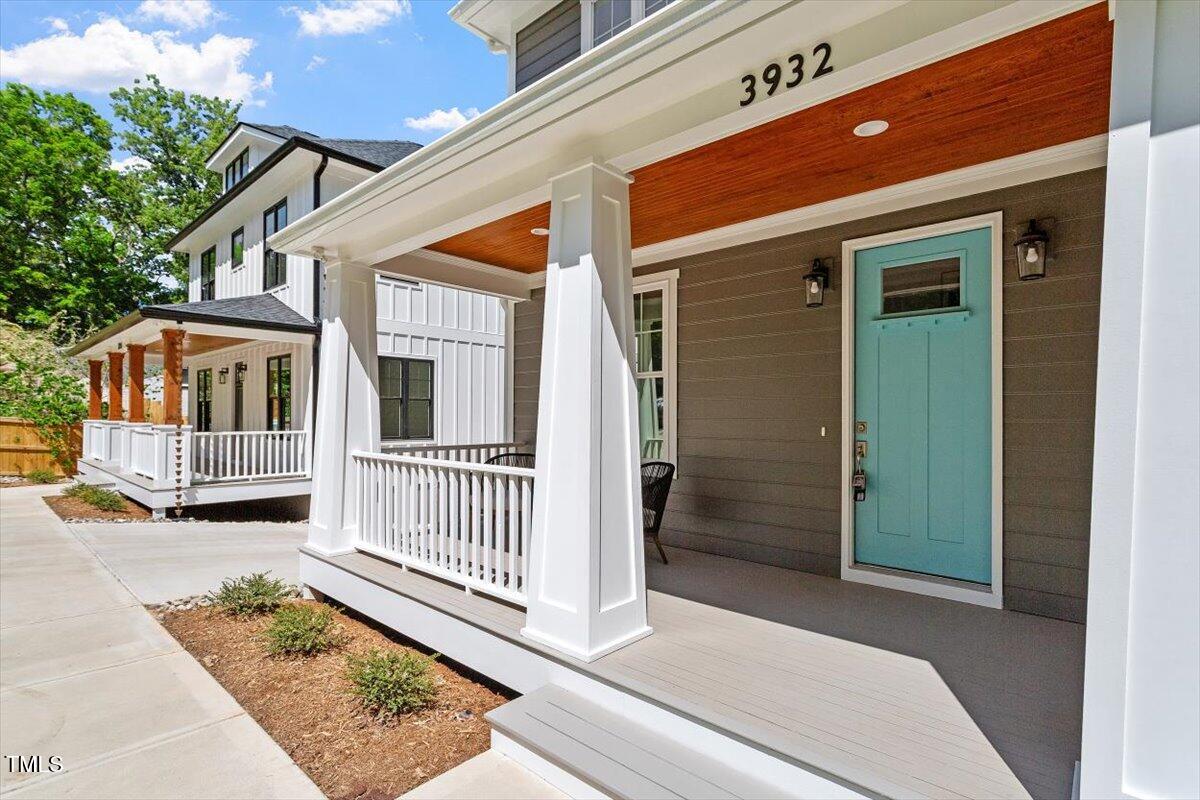 3932 Old Chapel Hill Road Durham, NC 27707 - Photo 9 of 46 a view of a house with a porch