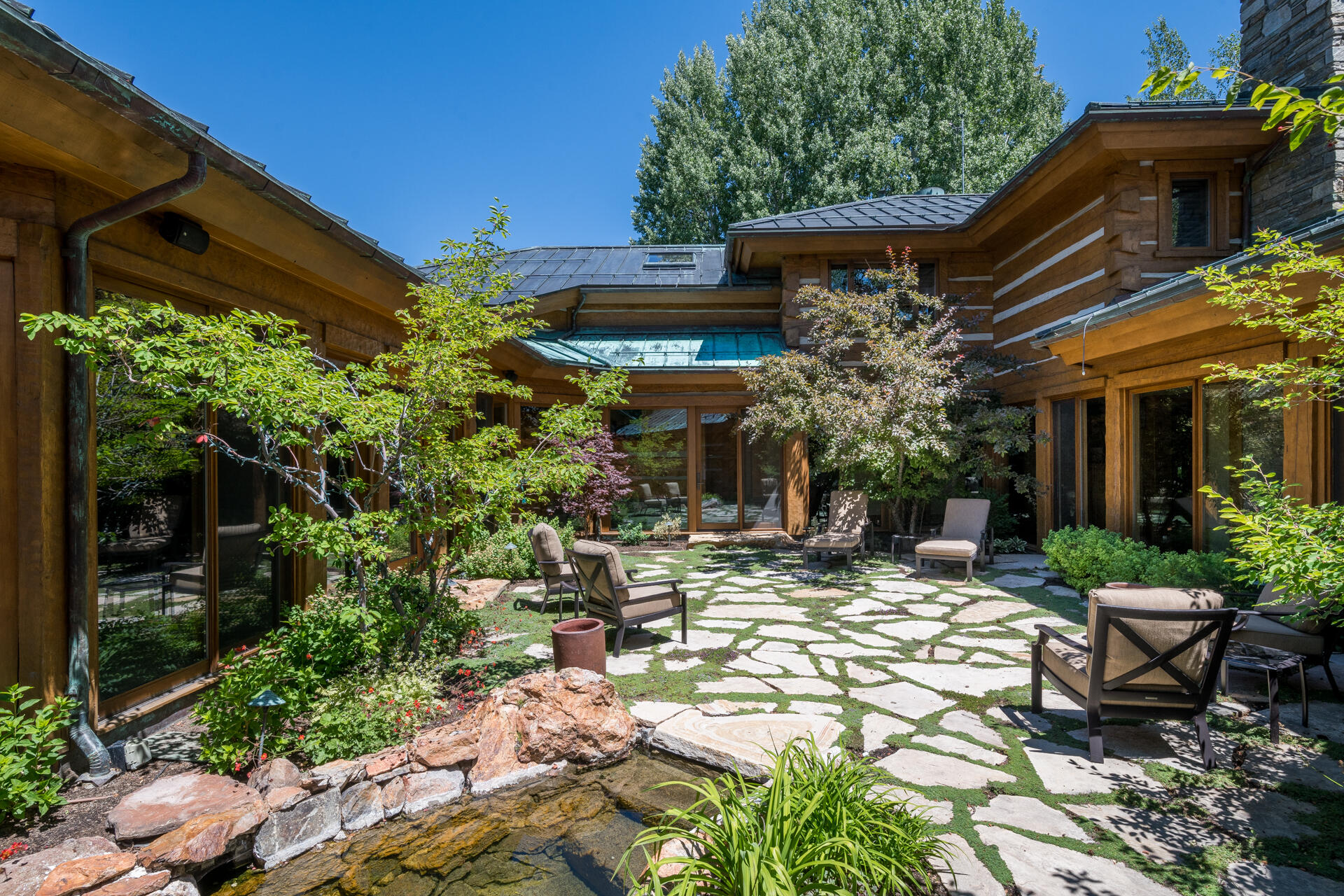 480 Walnut Avenue Ketchum, ID 83340 - Photo 48 of 54 Courtyard with water feature