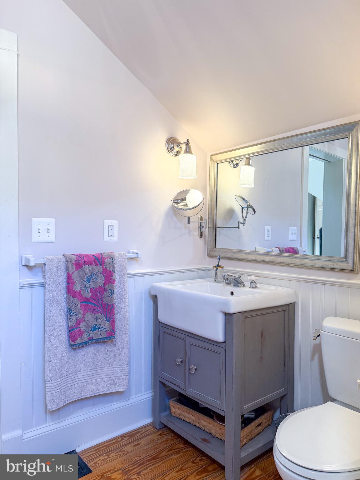 560 Richmond Road Amissville, VA 20106 - Photo 63 of 133 a bathroom with a sink mirror vanity and toilet