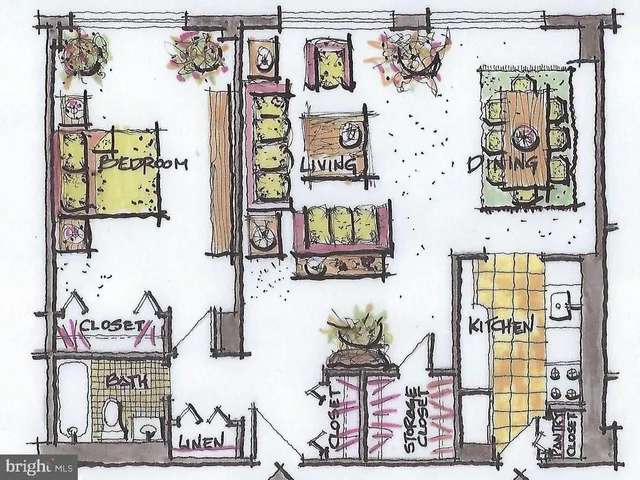 with a wall painting on the wall and a painting on the wall