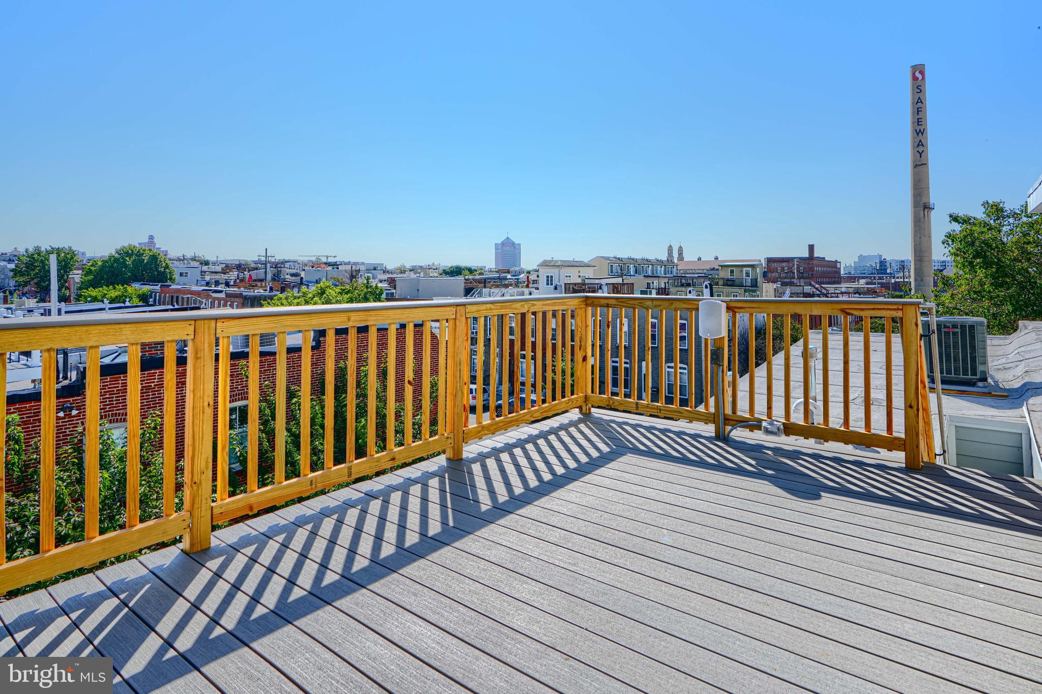 1427 Patapsco Street Baltimore, MD 21230 - Photo 20 of 20 a view of wooden balcony with city view