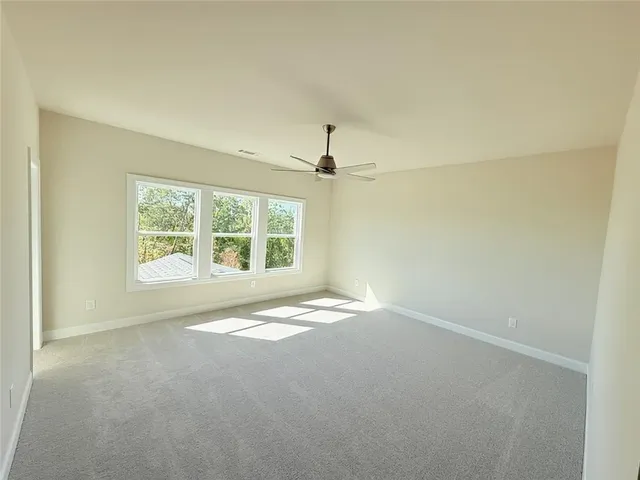 a view of an empty room