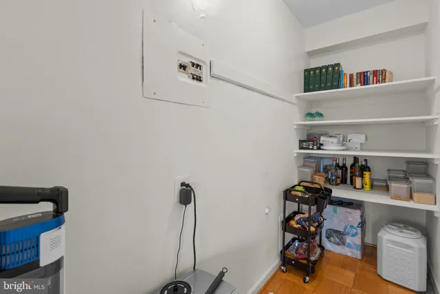 a view of workspace with toys