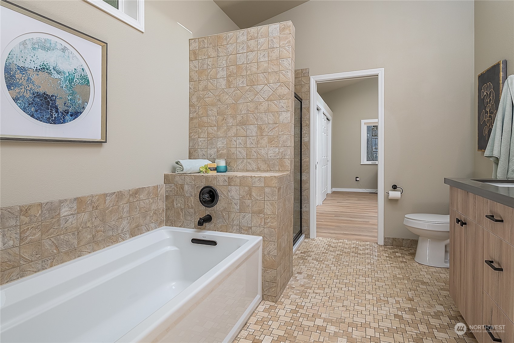 24121 6th Place West Bothell, WA 98021 - Photo 16 of 32 a bathroom with a tub toilet and sink