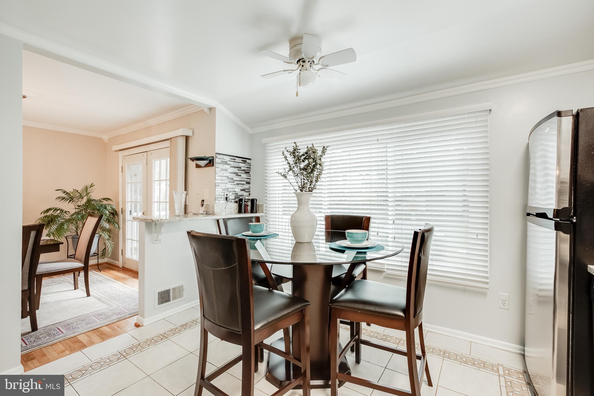 1503 Ainsley Road Silver Spring, MD 20904 - Photo 10 of 35 Kitchen w/Ceiling Fan & Lots of Natural Lighting