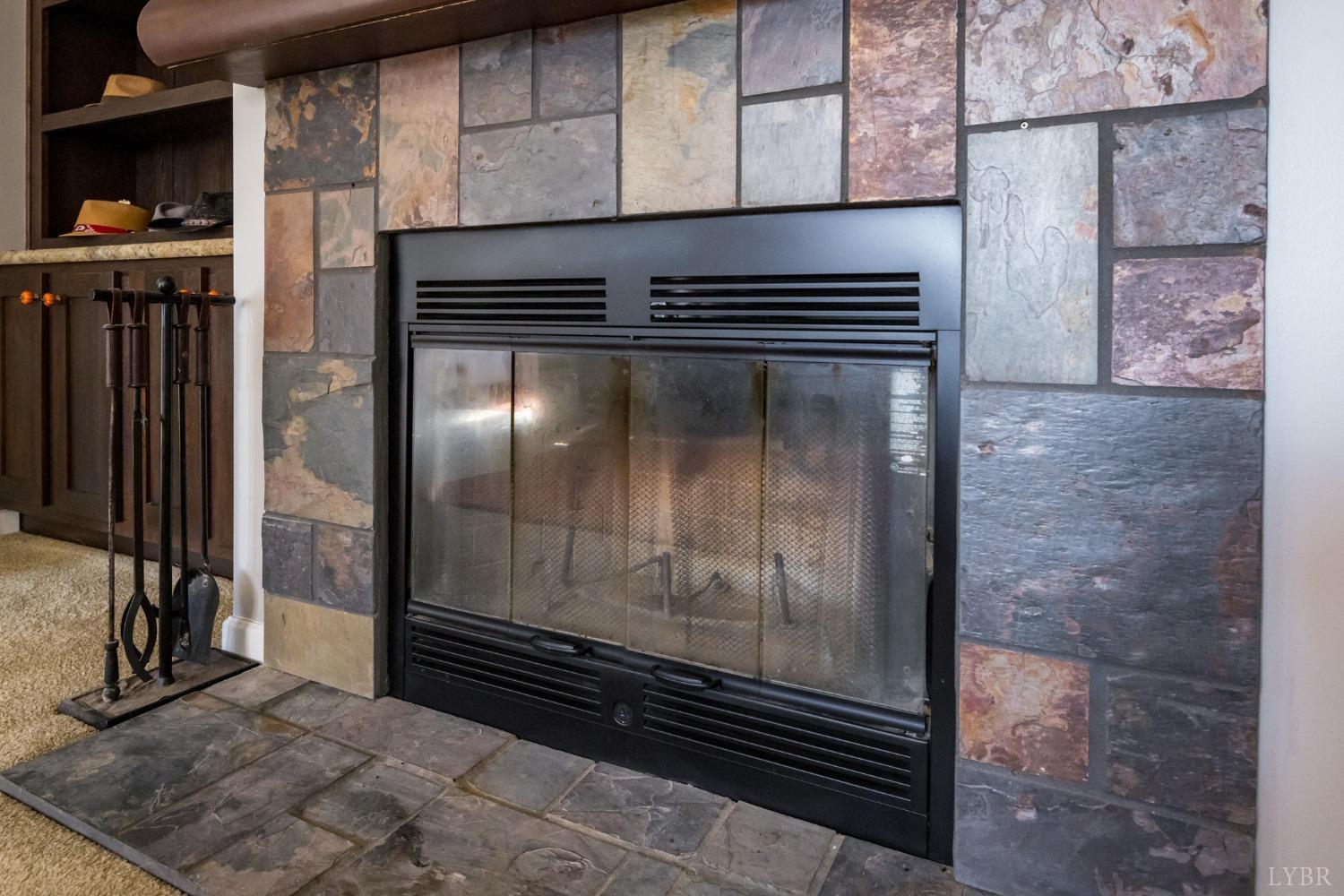 Wood Burning Fireplace