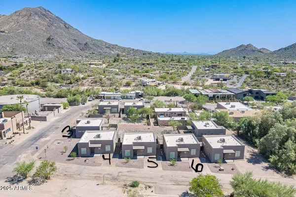 a view of a road with a snow on the road