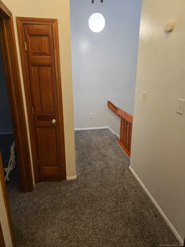 an empty room with closet