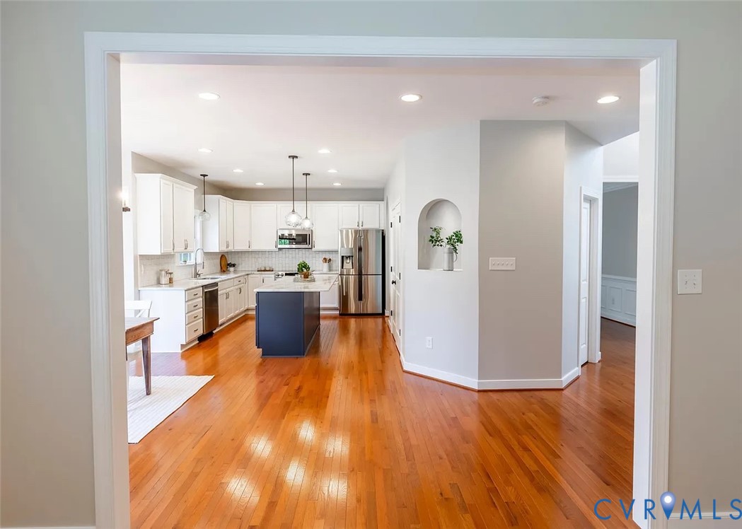 11902 Sunrise Road Henrico, VA 23233 - Photo 14 of 30 Open-concept kitchen with wood-finish flooring, wh