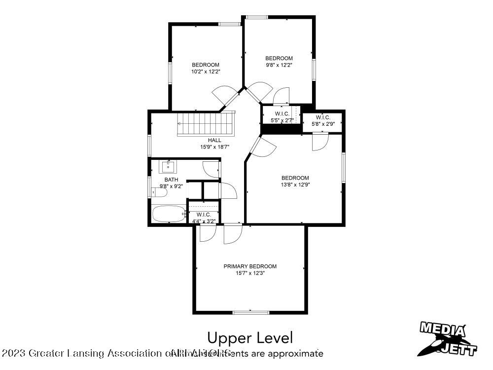 16164 Turner Road Lansing, MI 48906 - Photo 37 of 39 Upper Level floor plan