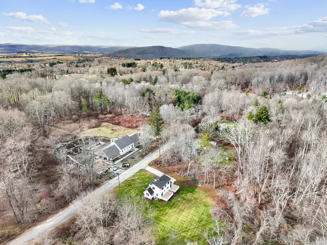 a view of lake and mountain