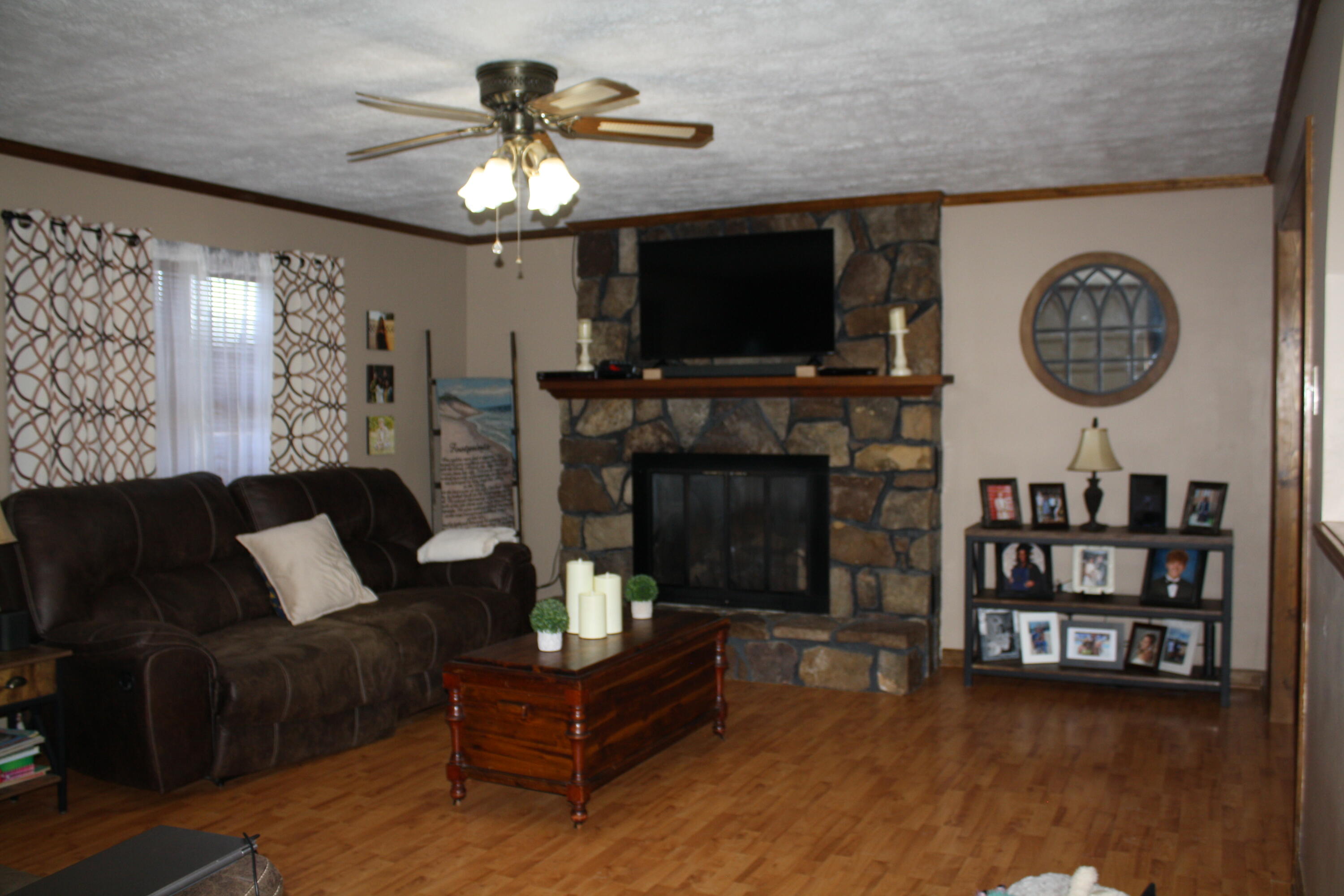 62 Howards Branch Road Hinton, WV 25951 - Photo 11 of 53 Living Room With A Beautiful Fireplace.