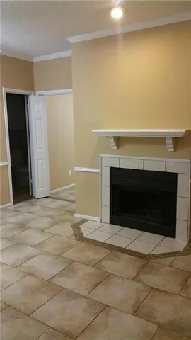 a view of a livingroom with a fireplace