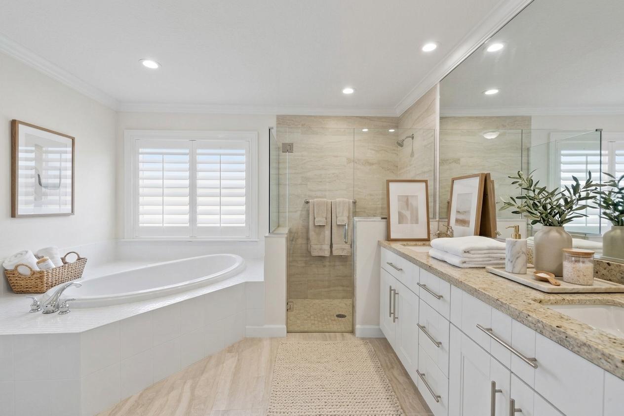 490 Southwest Ryder Road Port St. Lucie, FL 34953 - Photo 26 of 50 Primary bath virtual staging