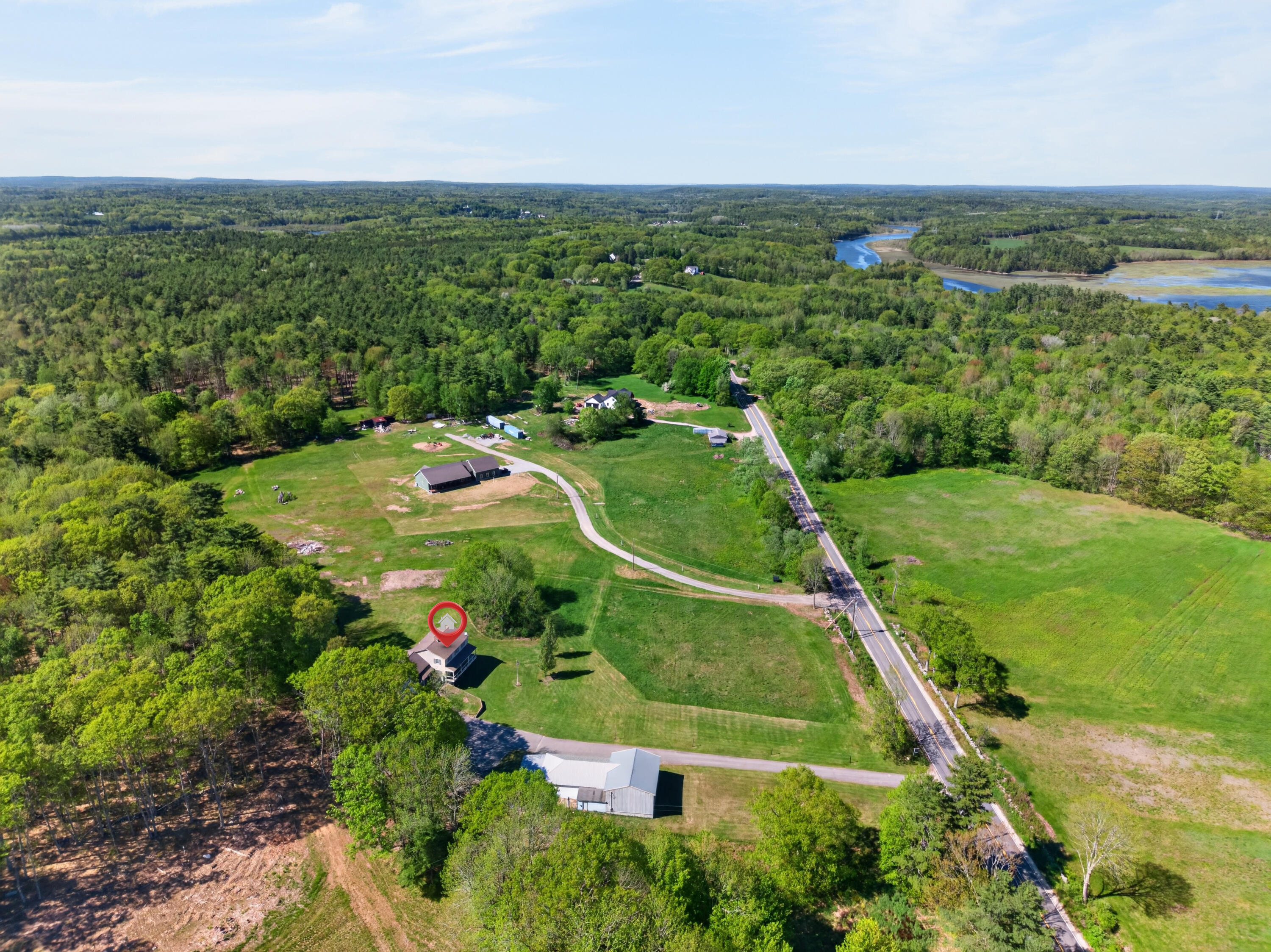 467 Bay Road Bowdoinham, ME 04008 - Photo 84 of 86 Aerial View