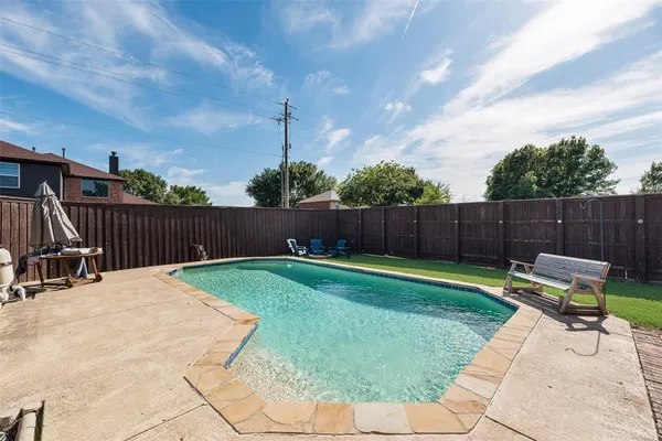 a view of an outdoor sitting area