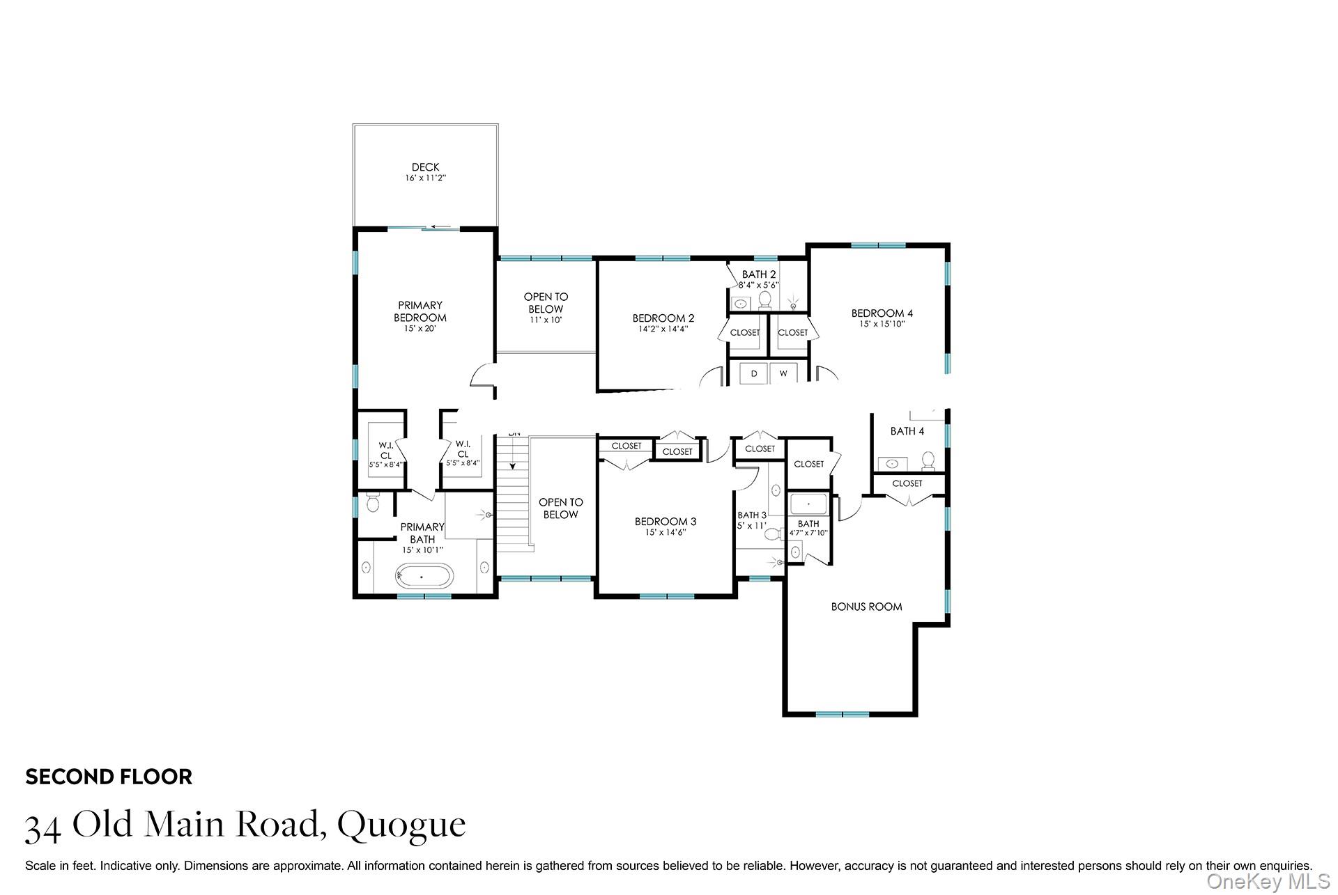 34 Old Main Road Quogue, NY 11959 - Photo 25 of 27 Floor Plan 2nd Floor
