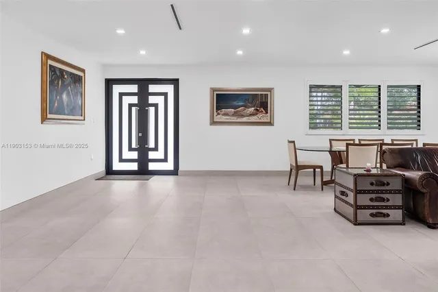 wooden floor and windows in a room