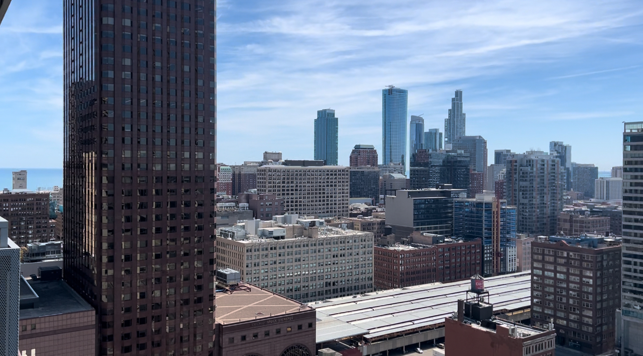 235 West Van Buren Street, Unit 2708 Chicago, IL 60607 - Photo 10 of 10 a view of a city with tall buildings