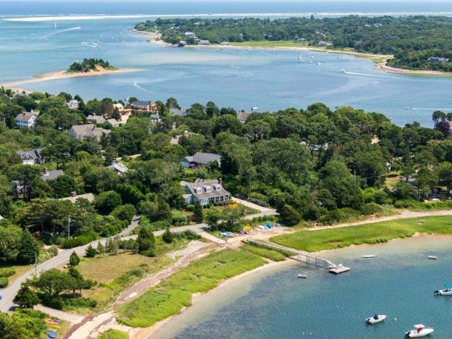 695 Fox Hill Road Chatham, MA 02633 - Photo 2 of 18 an aerial view of a houses with outdoor space and river
